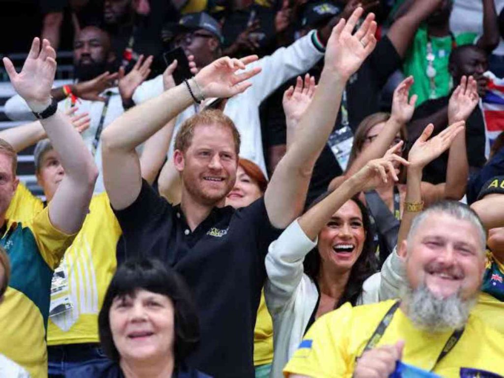 Prince Harry and Meghan Markle during the Invictus Games 