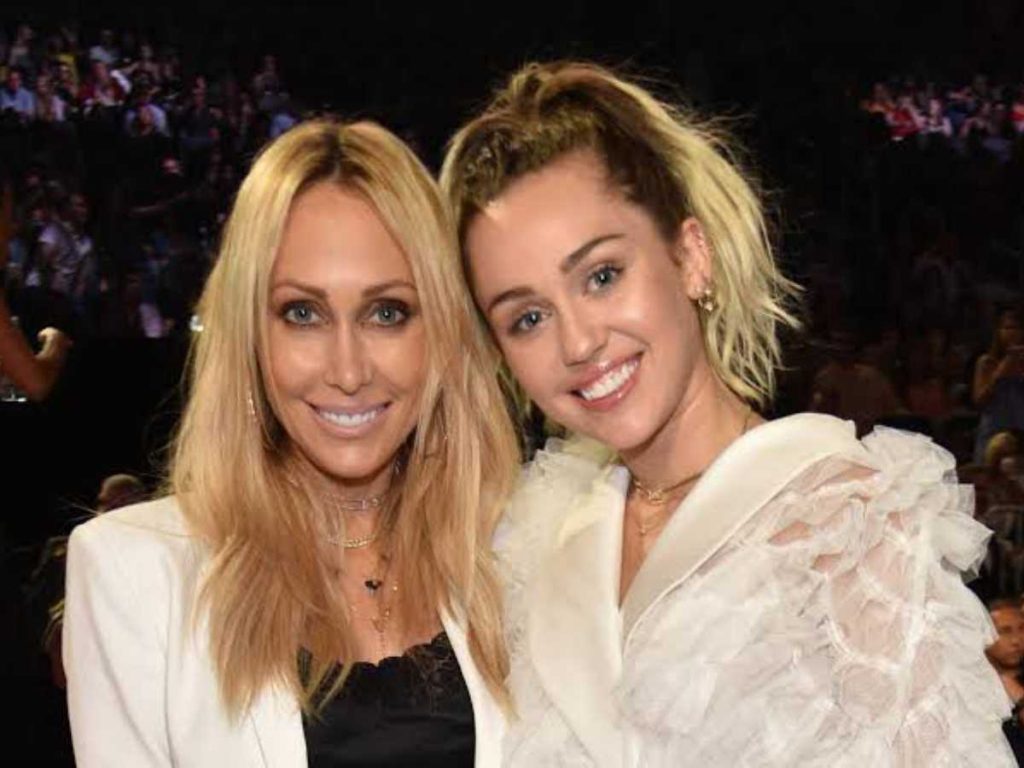 Miley Cyrus and Tish Cyrus  