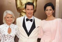 Matthew McConaughey, his wife Camila Alves and mother Mary McCabe