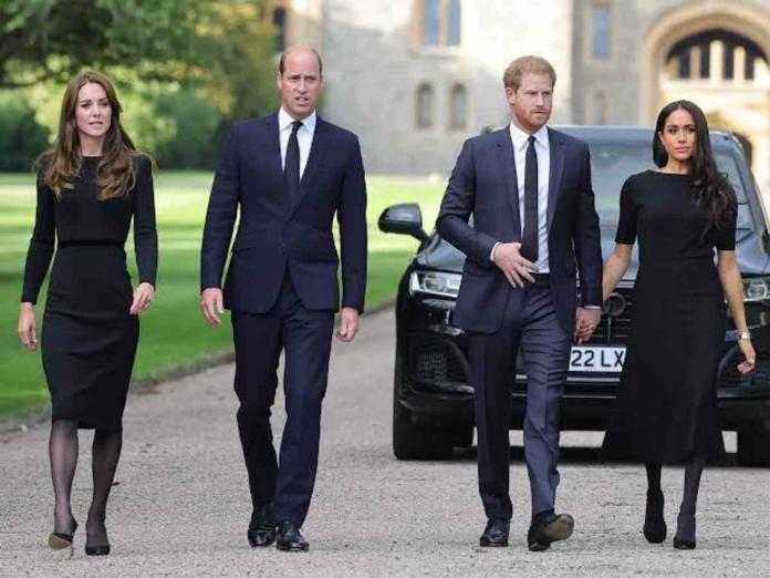 Kate Middleton, Prince William and Meghan Markle, Prince Harry
