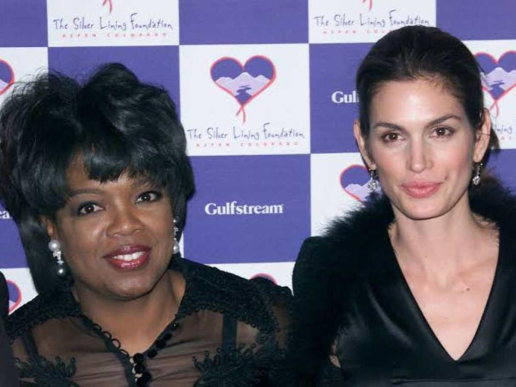 Oprah Winfrey and Cindy Crawford