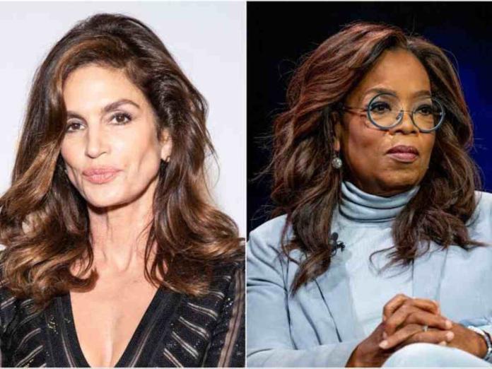 Cindy Crawford and Oprah Winfrey