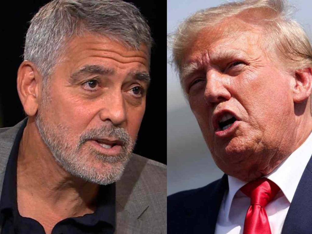 George Cloney and Donald Trump