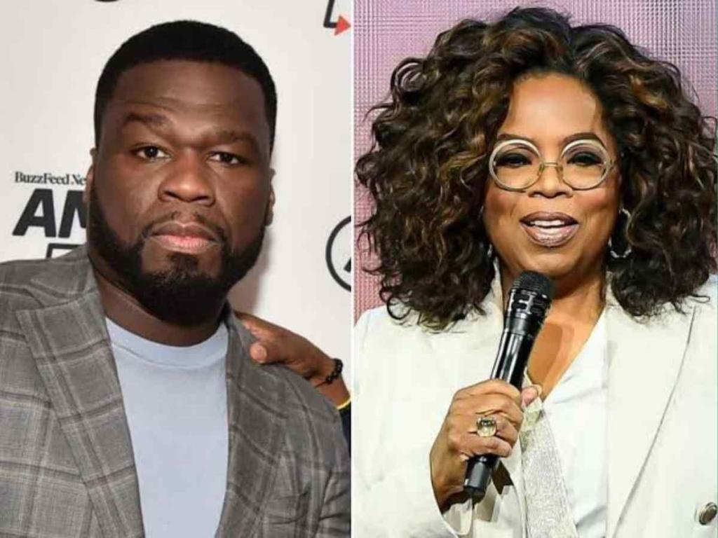 50 Cent and Oprah Winfrey