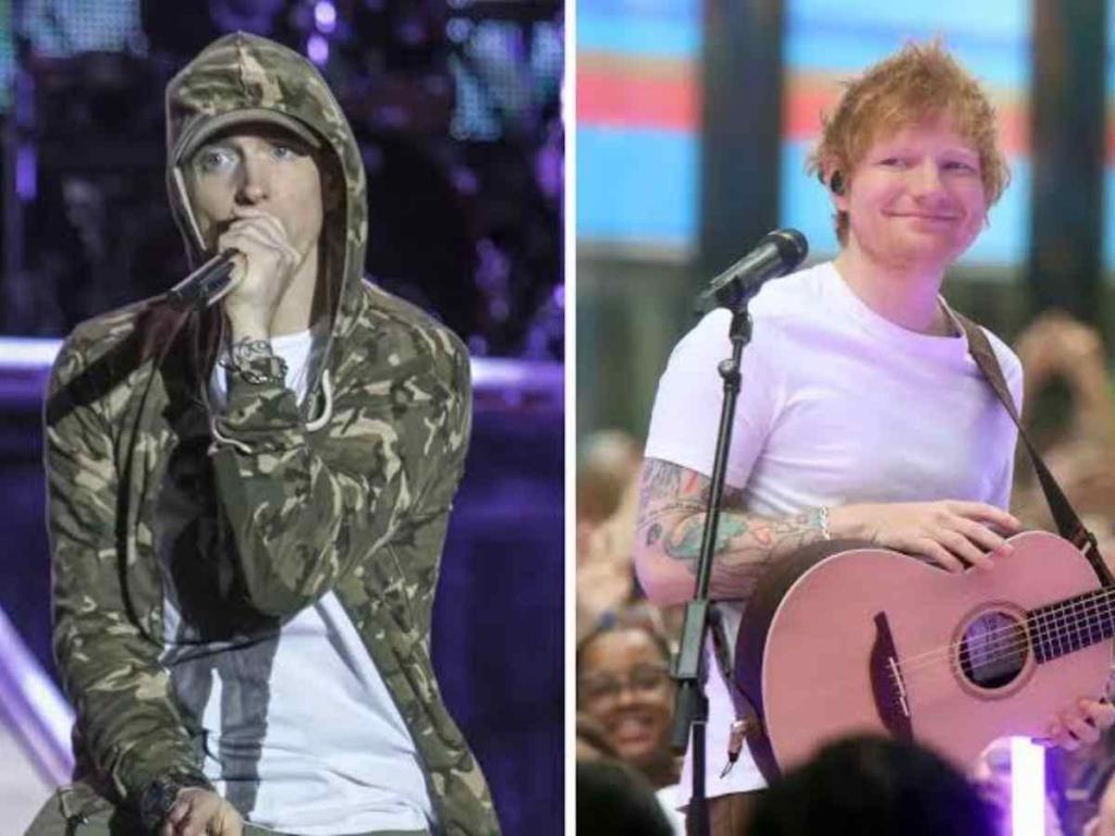 Eminem and Ed Sheeran 