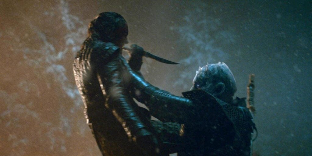 Arya Stark and Night king (Image: HBO)