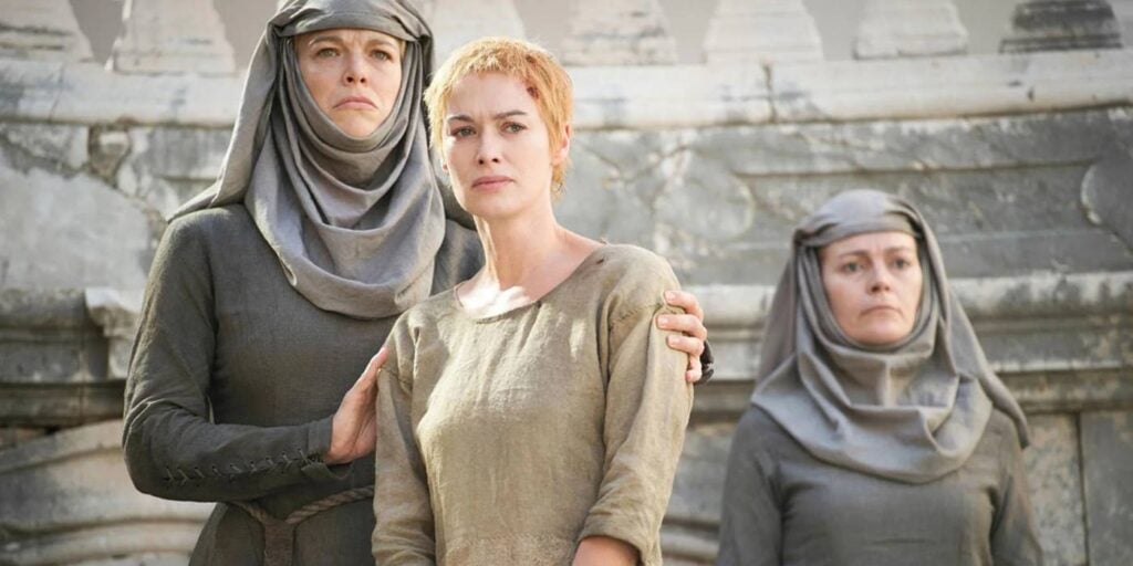 Cersei Lannister's Walk Of Shame in Game Of  thrones