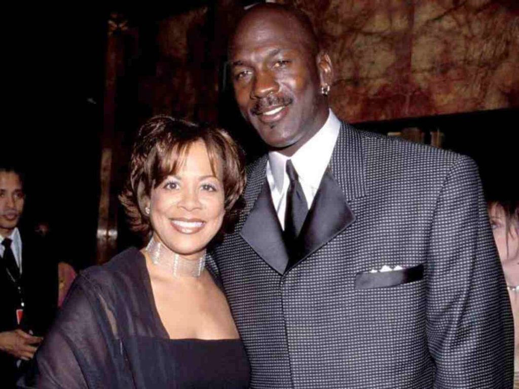 Juanita Jordan and Michael Jordan