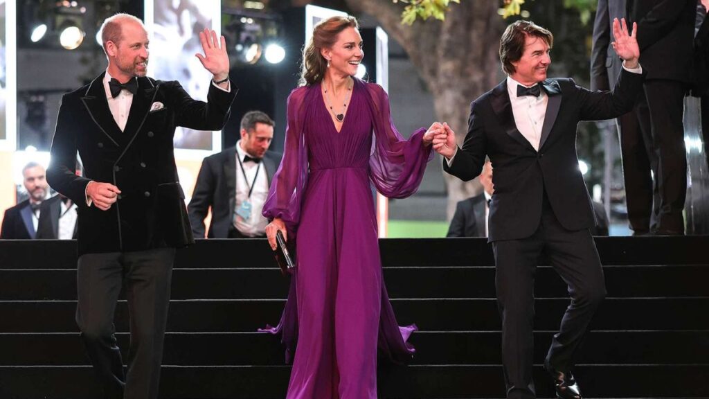 Prince William and Kate Middleton with Tom Cruise
