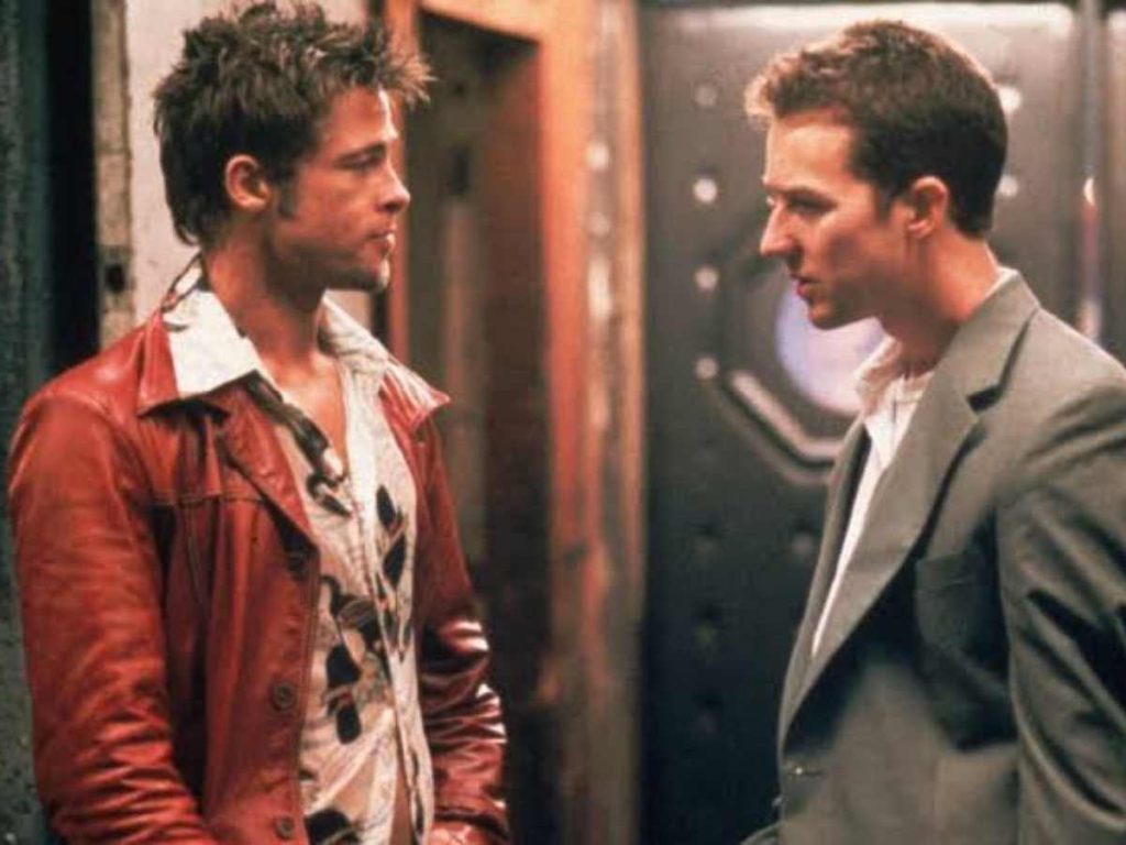 Brad Pitt and Edward Norton in 'Fight Club'