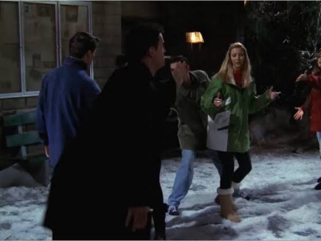 Comic relief: Chandler does a crazy dance 