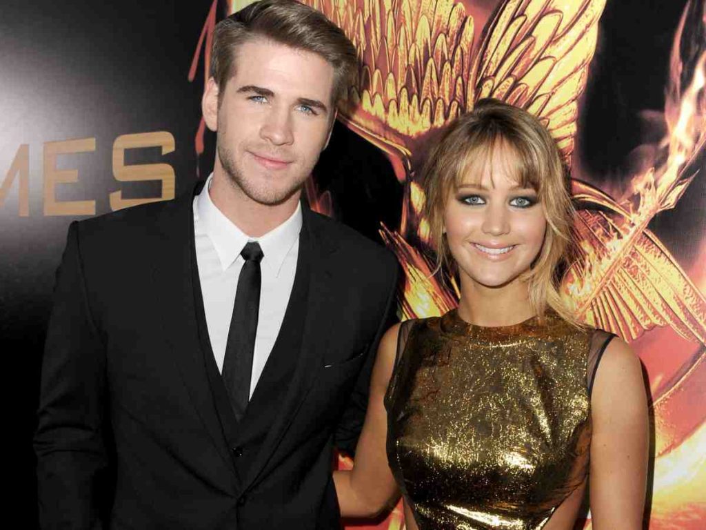 Liam Hemsworth and Jennifer Lawrence