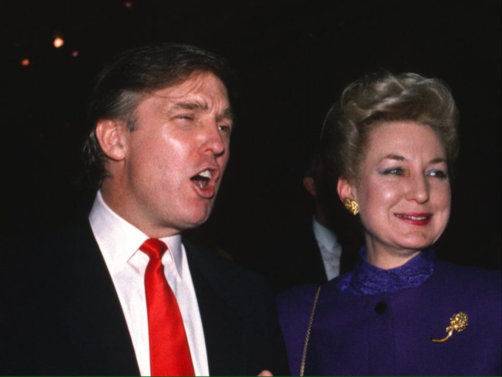 Donald Trump with his sister Maryanne