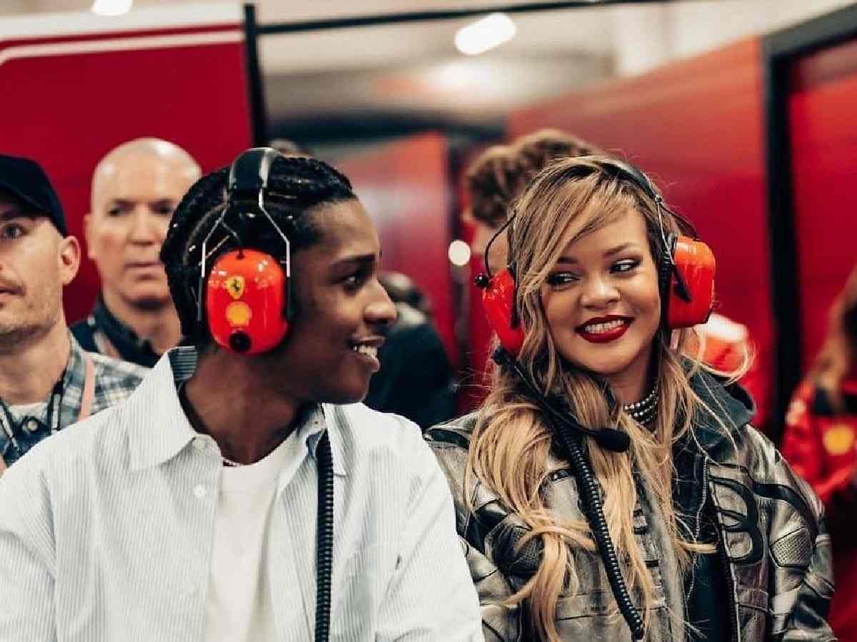 Rihanna and A$AP Rocky at the F1 Grand Prix event in Las Vegas