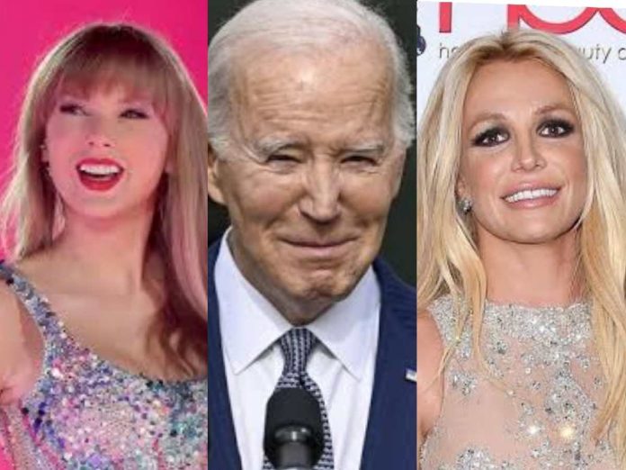 Joe Biden mistakes Taylor Swift with Britney Spears while making an 'Eras Tour' reference