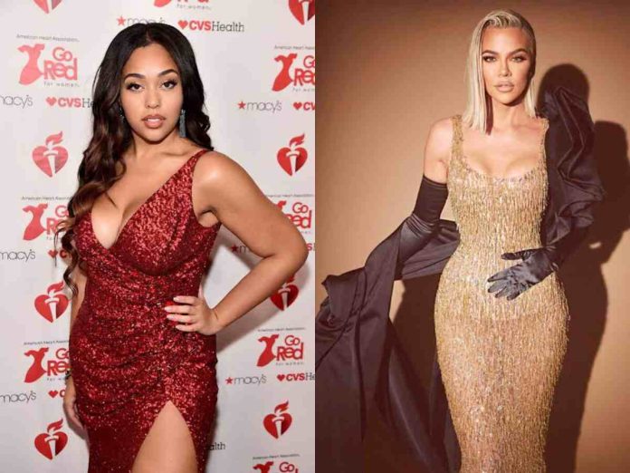 Jordyn Woods allegedly shades Khloe Kardashian with a jacket from her clothing line