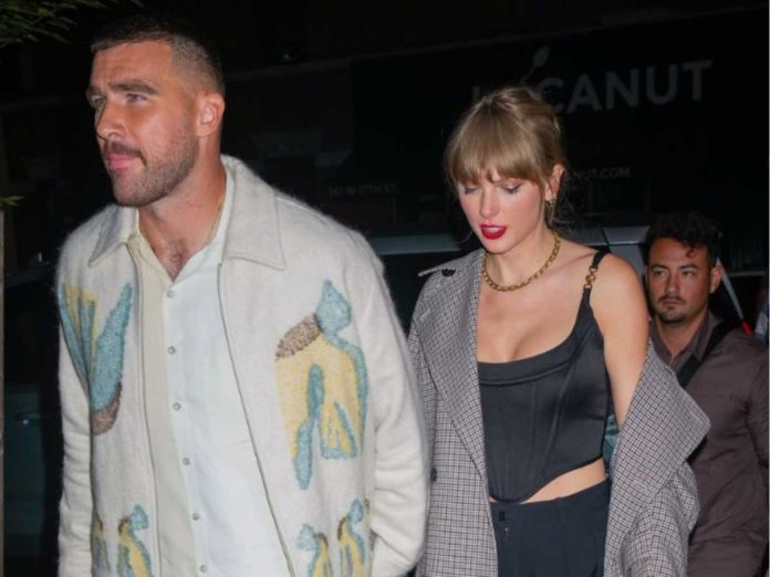 Taylor Swift gets lauded for pumping air in car tire while Travis Kelce was trolled