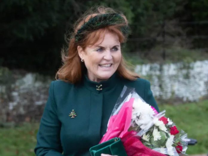 Sarah Ferguson at royal Christmas (Image: Getty)