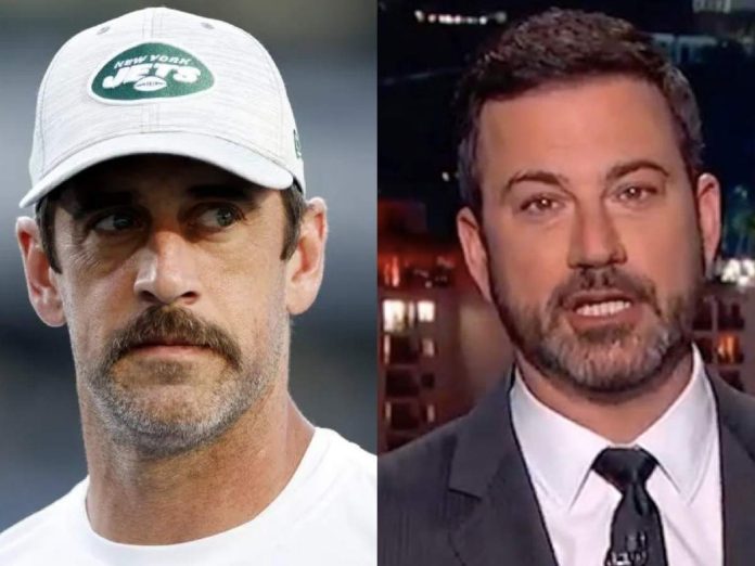 Aaron Rodgers clarifies his statement about Jimmy Kimmel in relation to the Epstein list