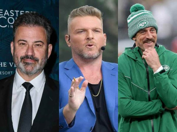 Pat McAfee apologizes to Jimmy Kimmel over Aaron Rodgers' Jeffrey Epstein list comment
