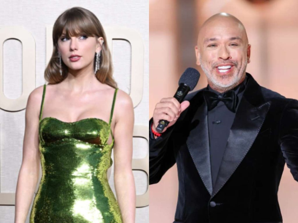 Taylor Swift and Jo Koy at Golden Globes (Image: Getty)