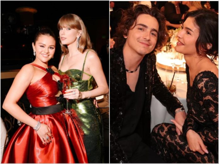 Selena Gomez told Taylor Swift about an awkward situation with Kylie Jenner and Timothée Chalamet
