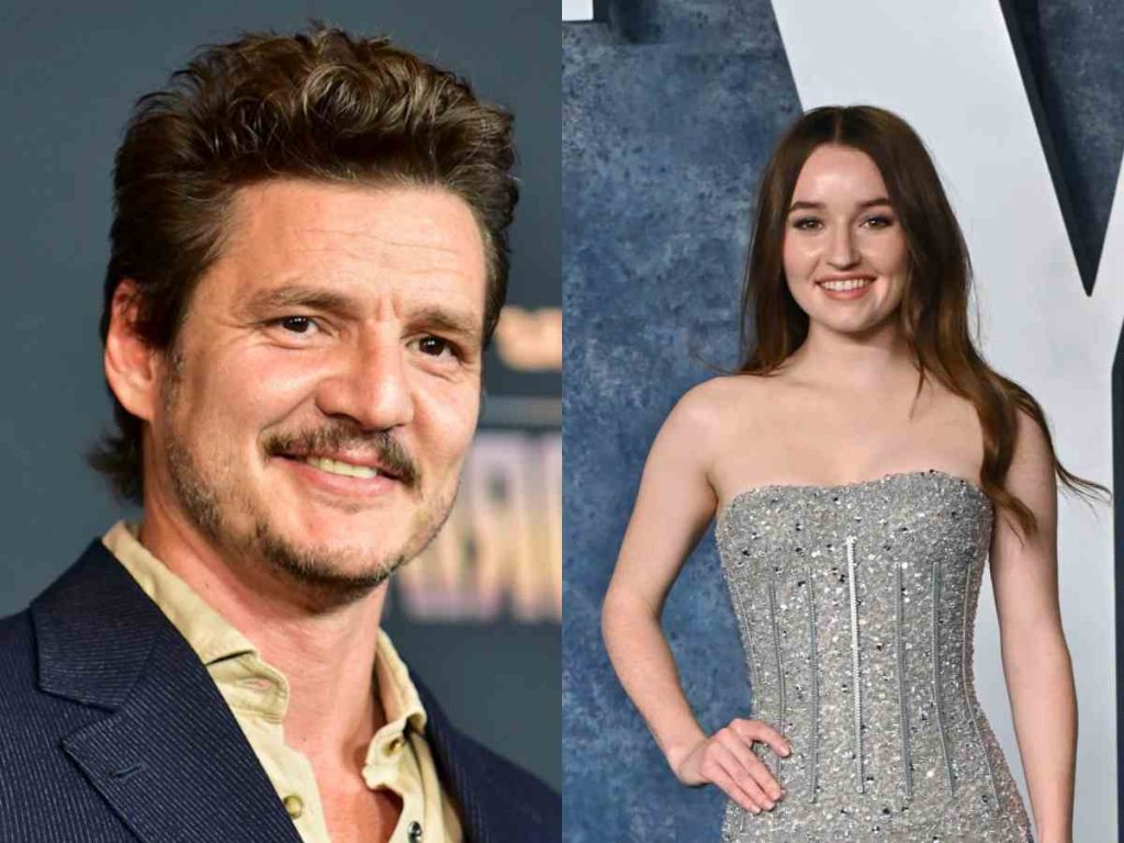 Pedro Pascal (left) is happy to have Kaitlyn Dever (right) on board