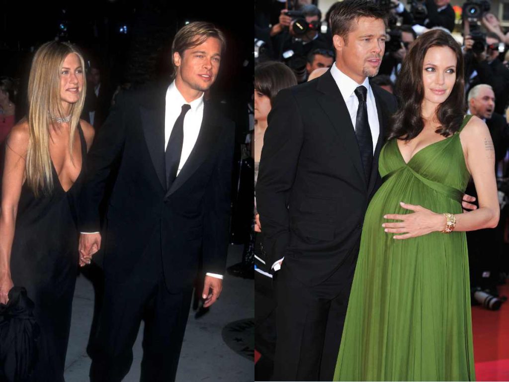Angelina Jolie and Brad Pitt after denying cheating on Jennifer Aniston 