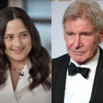 Lily Gladstone (left) found a fan in Harrison Ford (right)