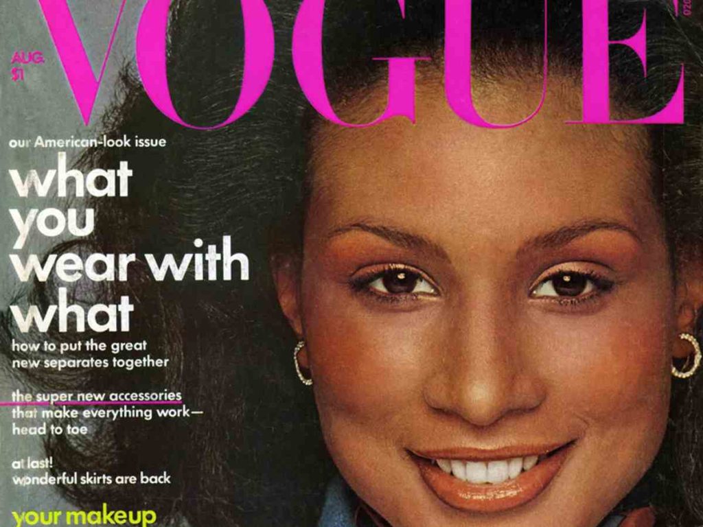 Beverly Johnson on the cover of Vogue 1974