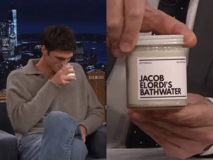Jacob Elordi Takes A Whiff Of‘Jacob Elordi's Bathwater Candle'