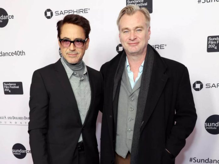 Robert Downey Jr. and Christopher Nolan (Image: Getty)