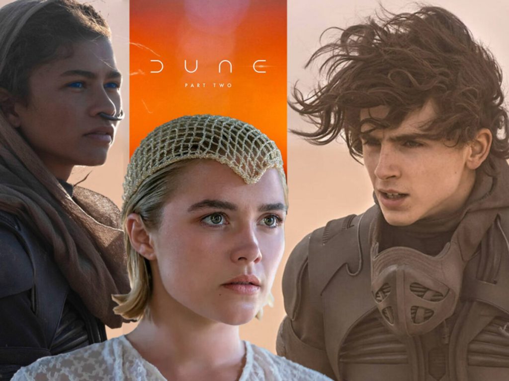 Florence Pugh along with Dune 2's co-satrs