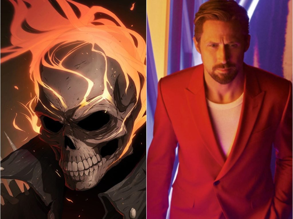 Ghost Rider (L) Ryan Gosling (R)