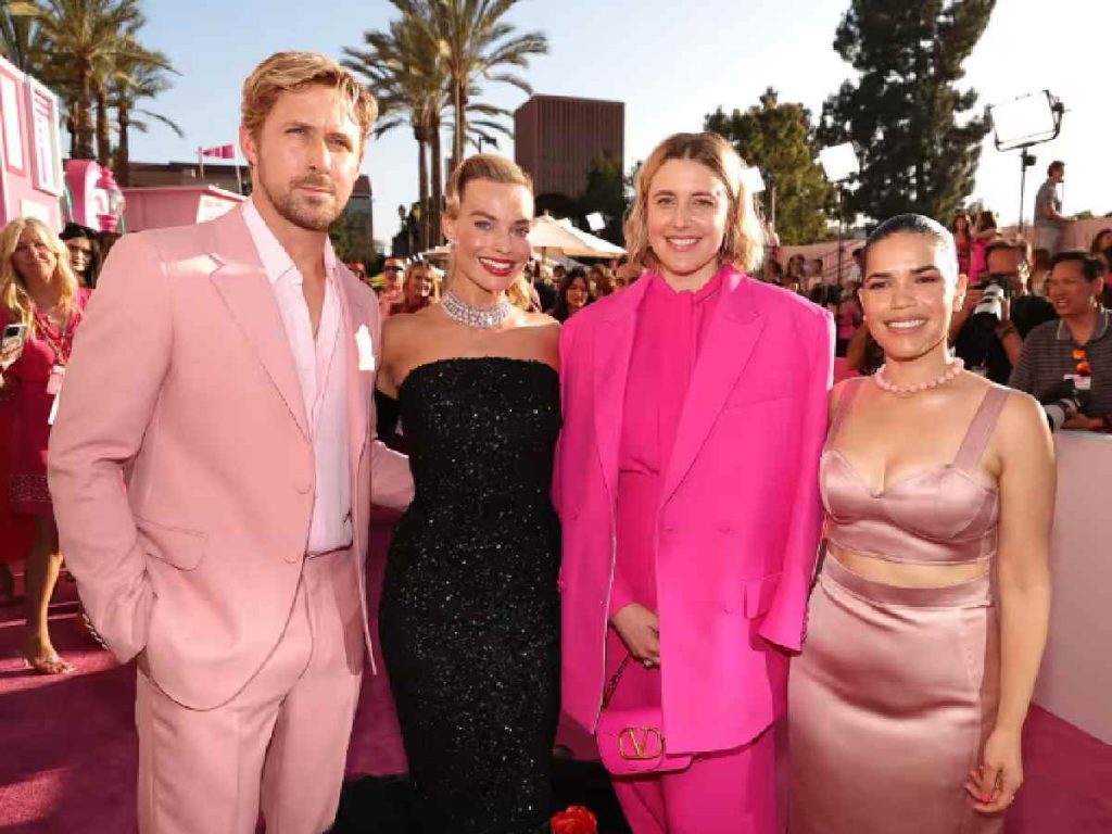 Ryan Gosling, Margot Robbie, Greta Gerwig and America Ferrera (Image: Getty)