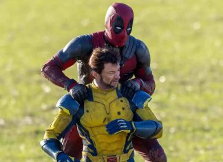 Hugh Jackman and Ryan Reynolds on the set of 'Deadpool 3'