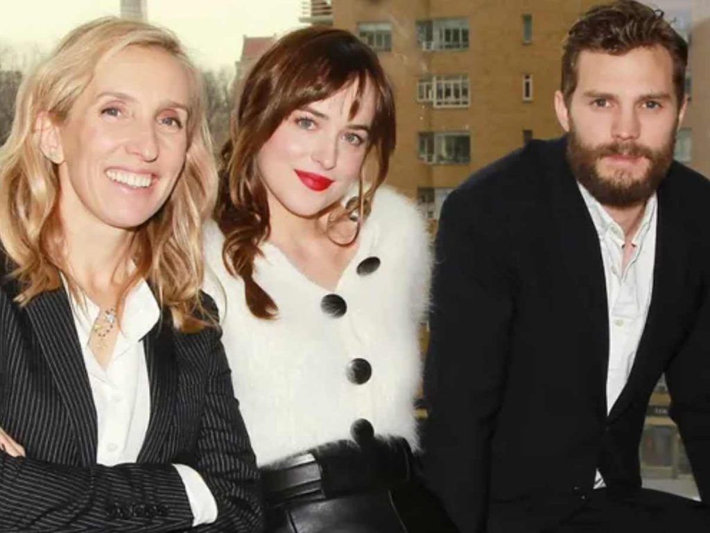 Jamie and Dakota with Director Sam Taylor-Johnson