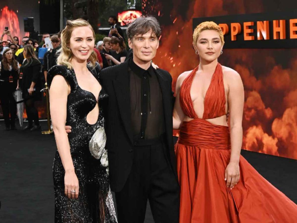 Florence Pugh, Emily Blunt and Cillian Murphy (Image: Getty)