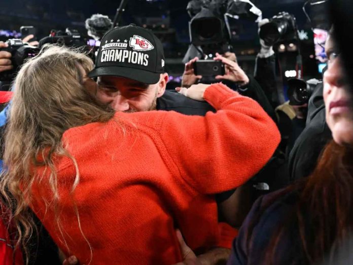 Taylor Swift and Travis Kelce (Image: Getty)