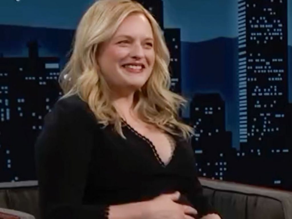 ‘The Handmaid’s Tale’ Star Elisabeth Moss Announces The Pregnancy On Jimmy Kimmel Live