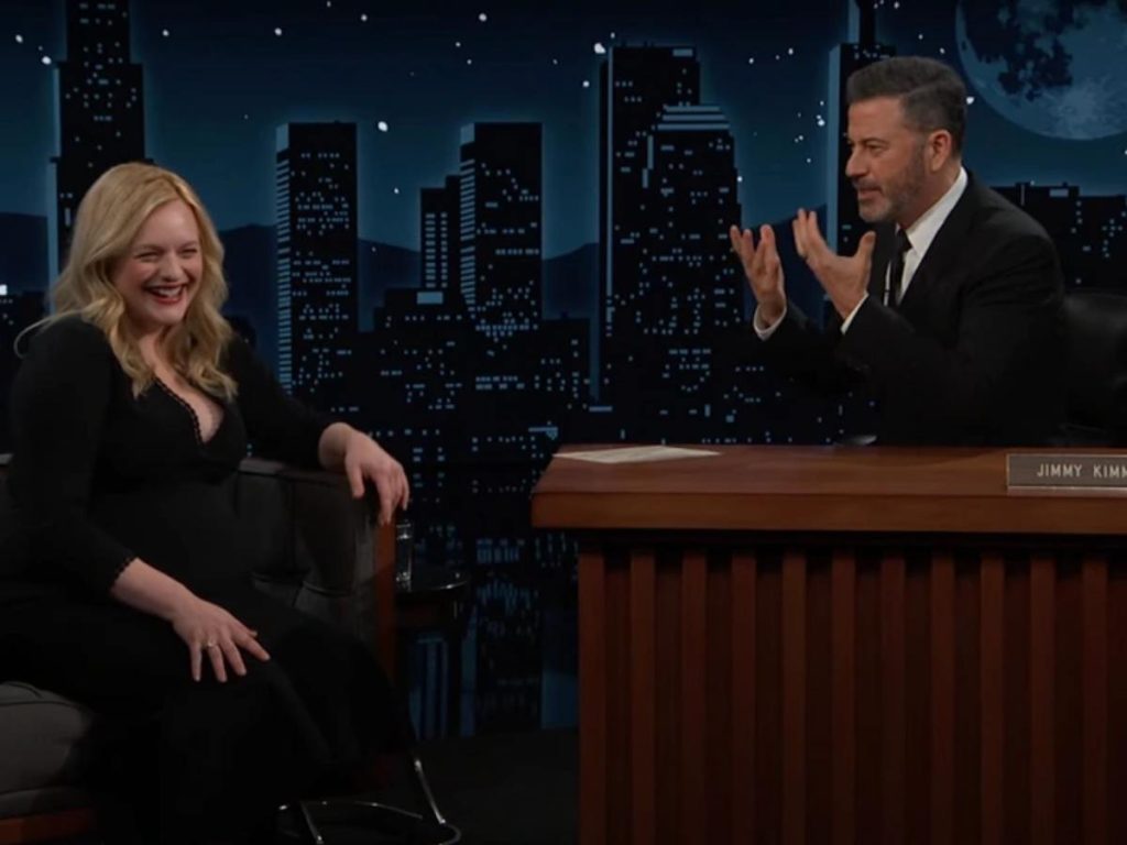 ‘The Handmaid’s Tale’ Star Elisabeth Moss Announces The Pregnancy On Jimmy Kimmel Live