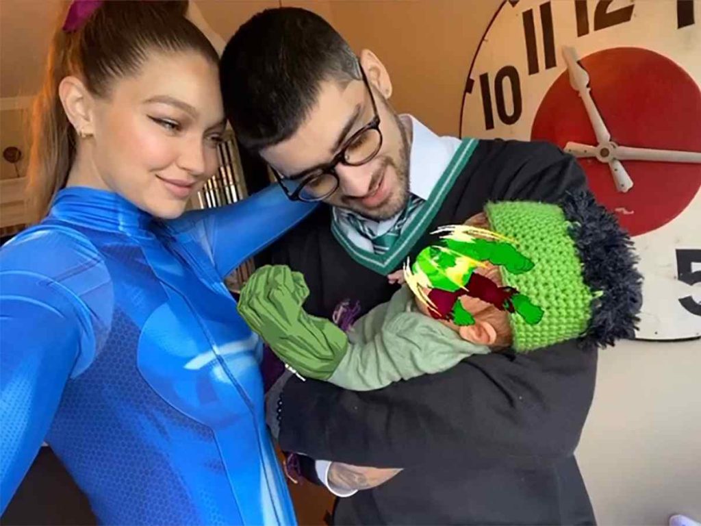 Zayn Malik and Gigi Hadid with daughter
