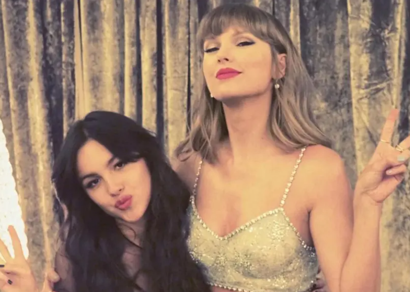 Olivia Rodrigo and Taylor Swift (Image: Getty) 