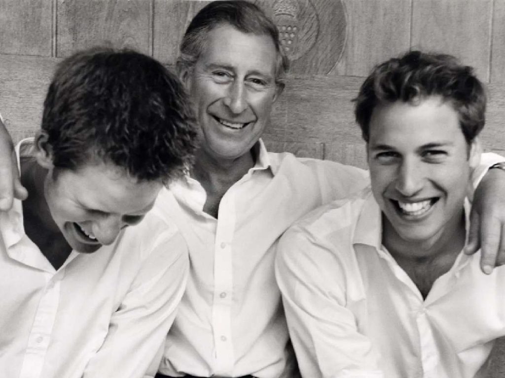 Price Harry and William with father King Charles (Image: Getty)