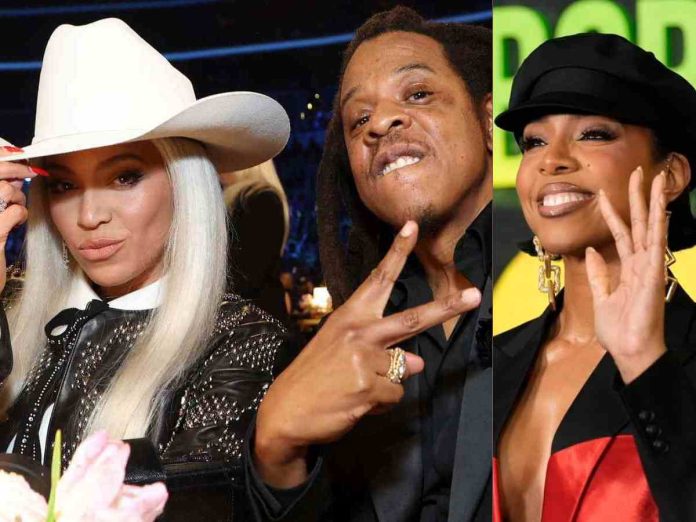 Beyoncé , Jay-Z and Kelly Rowland