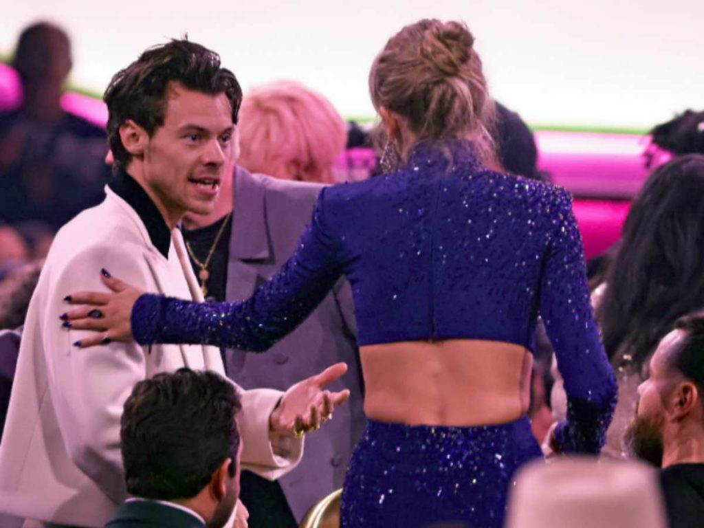 Harry Styles and Taylor Swift during Grammys 2023 (Image: Getty)