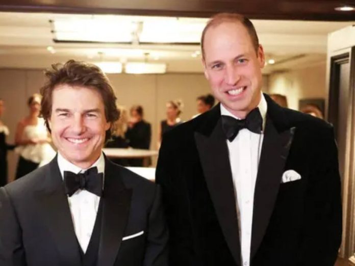 Prince William and Tom Cruise (Image: Getty)
