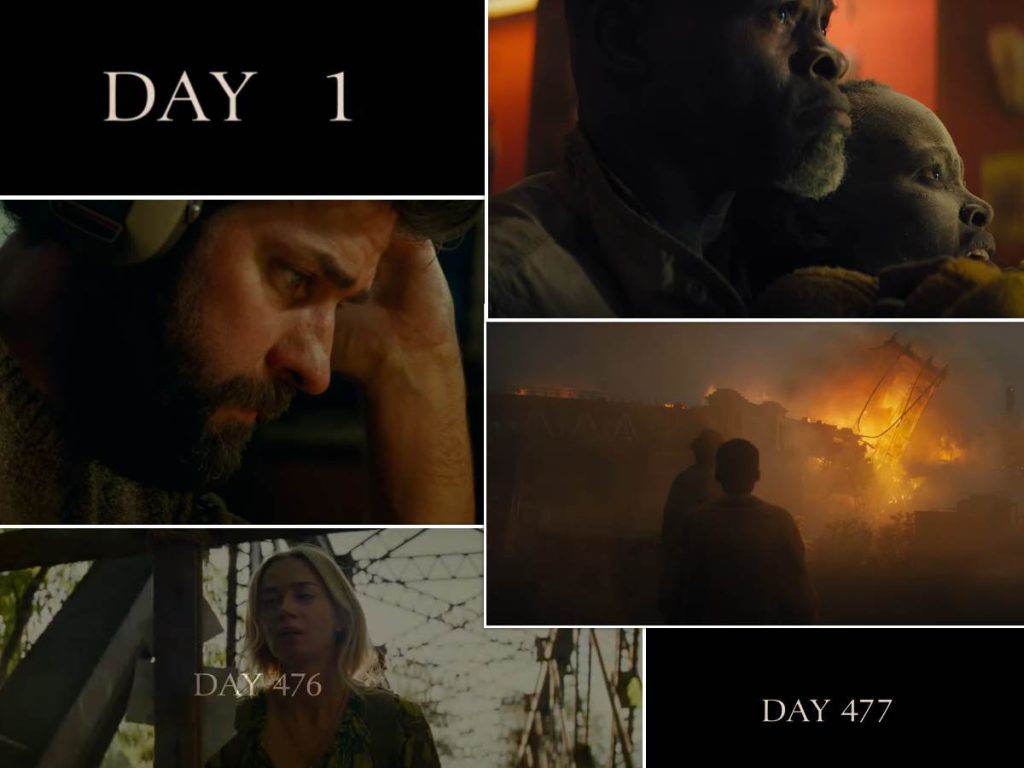 Snapshots from the trailer of 'A Quiet Place: Day One'