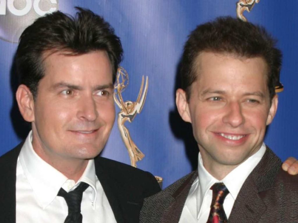 Jon Cryer and Charlie Sheen 