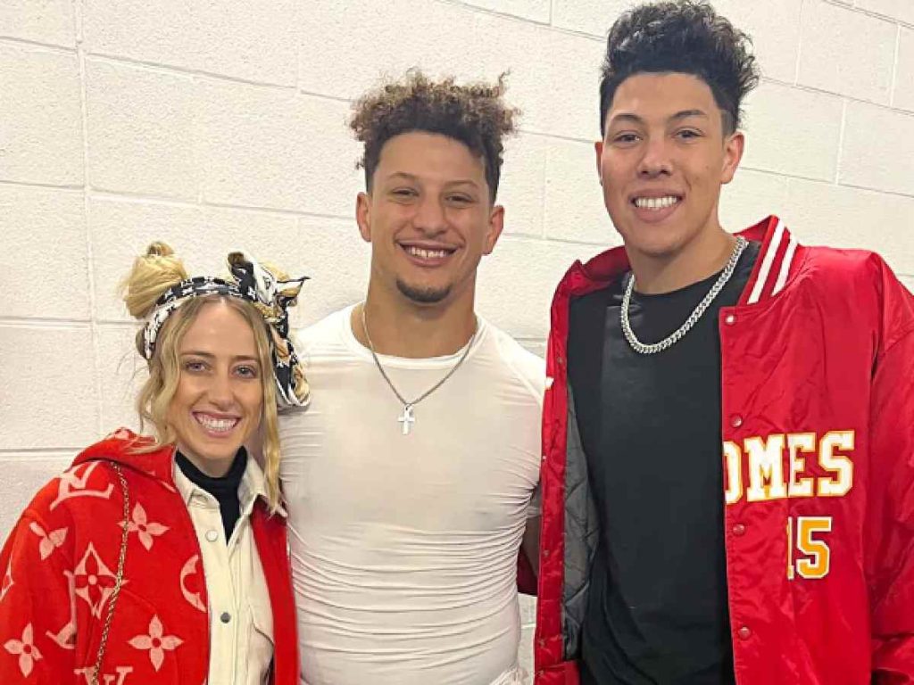 Brittany, Patrick and Jackson Mahomes (Image: Getty)